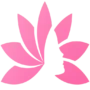 PinkLady SG Besi Best Massage Logo – Pink Floral Petal Design